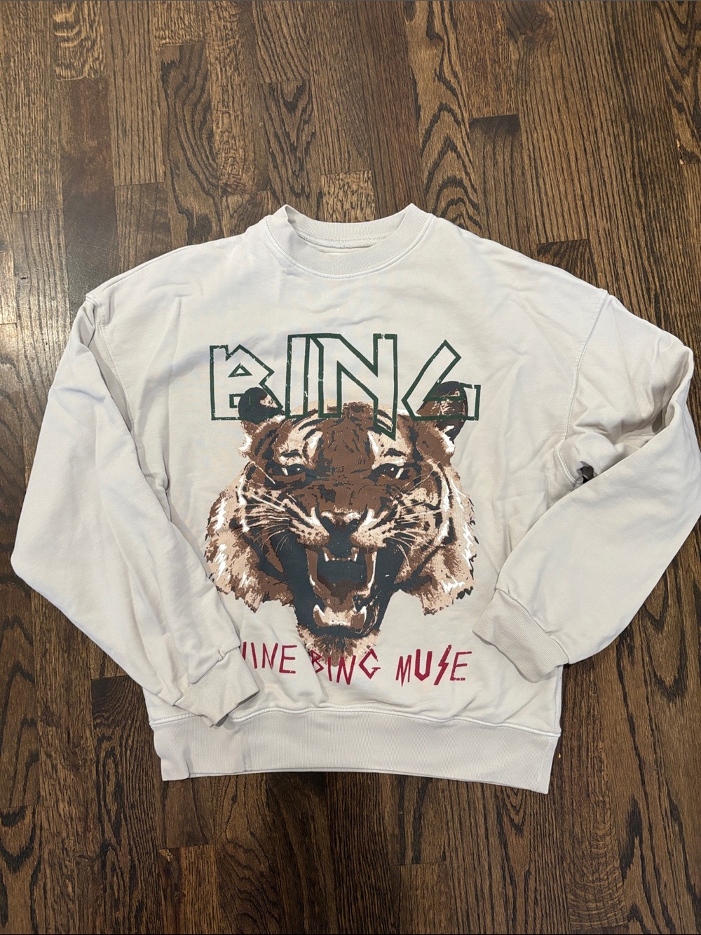 Anine Bing Graphic Tiger Crewneck Sweater